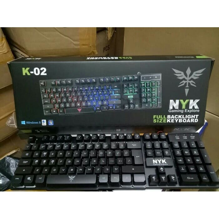 Keyboard Gaming NYK K-02 / K02 / K 02 Black Only