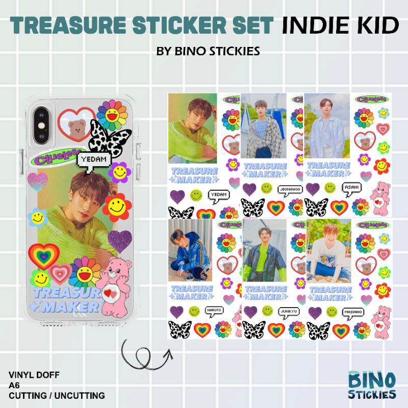 Jual Treasure Sticker Set Indie Kid / Stiker DIY CASE TREASURE