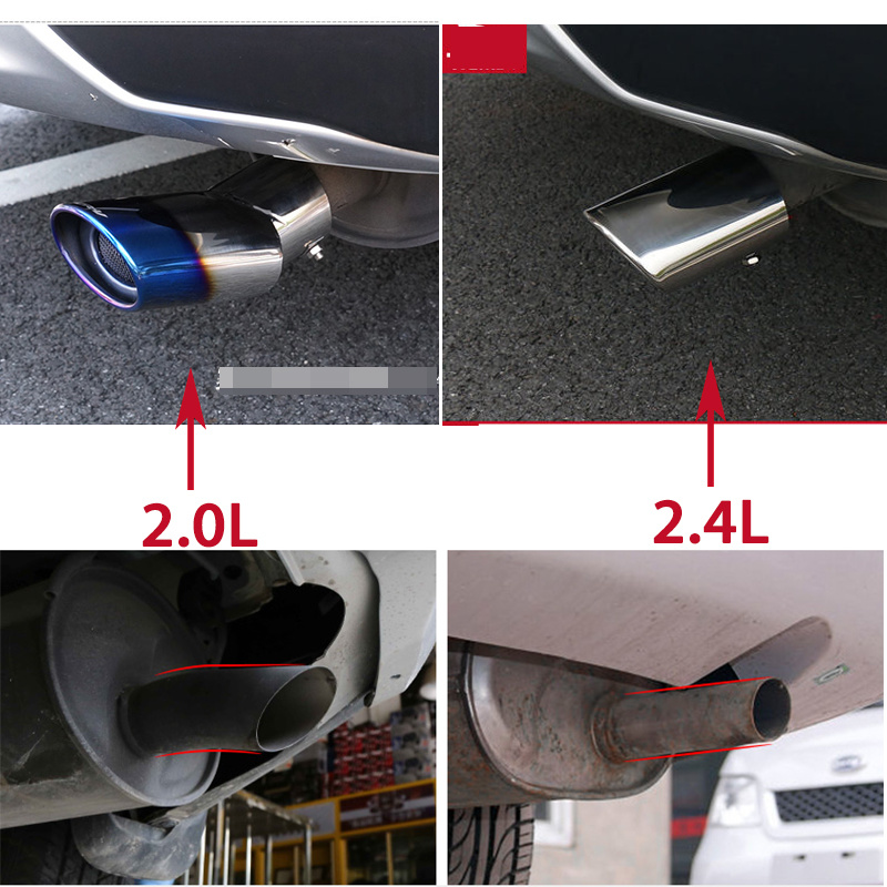 Honda CRV 2.0L/2.4L Ujung Knalpot Mobil Bahan Stainless Steel Warna Biru Muffler Tip Pipe coupling