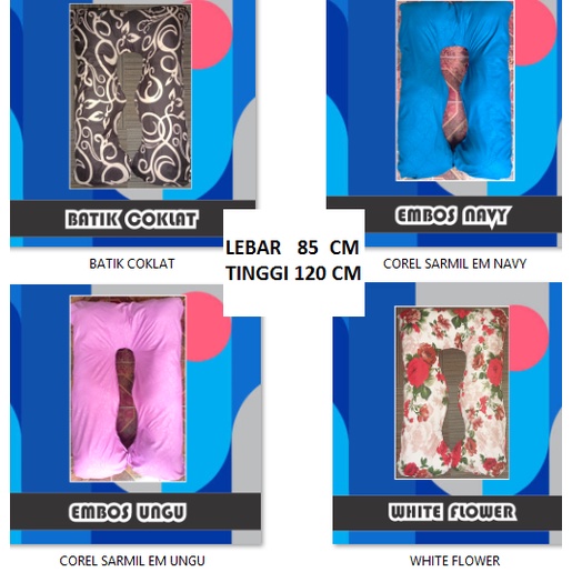 SARUNG BANTAL HAMIL DAN MENYUSUI MATERNITY PILLOW CASE KATUN KARAKTER EMBOS JUMBO HALUS LEMBUT MURAH