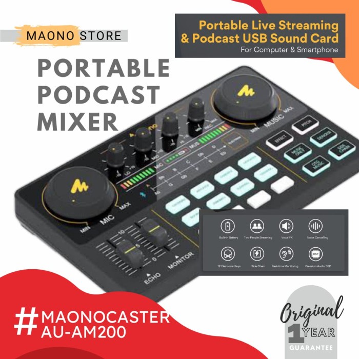 MAONOCASTER LITE AU-AM200 PORTABLE PODCAST CONSOLE