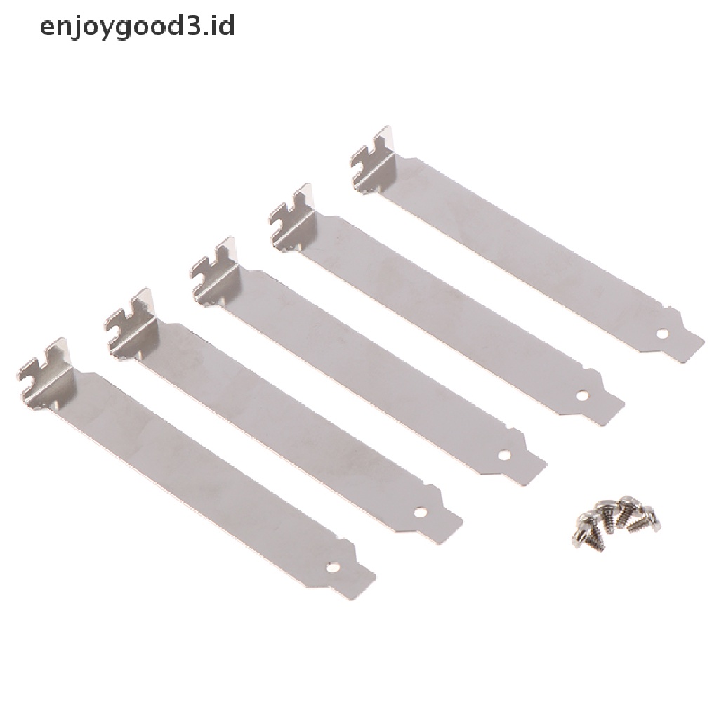 (Id) 5pcs Braket Cover Slot Pci Anti Debu Untuk Pc (Dd)