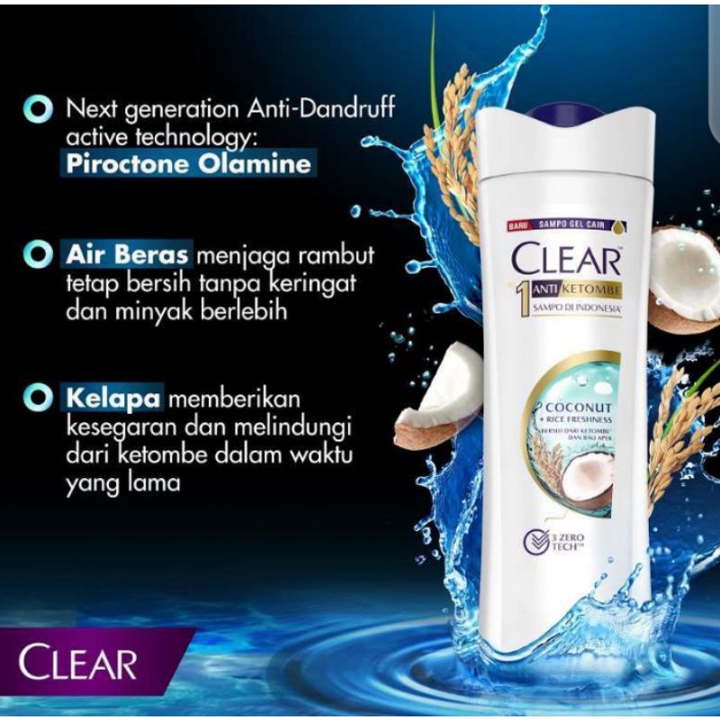 Clear Shampoo Anti Ketombe | Dandruff 160ml