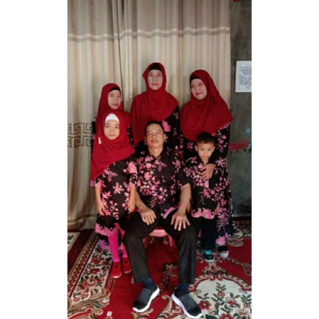 Batik Couple Keluarga Sania Ruffle Ori Ndoro Jowi Dnt Big Ramadhan Sale