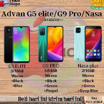 ✨ BISA COD✨ advan g5 advan g5 elite advan nasa plus advan g9 pro original KOMPLIT Kode 1370