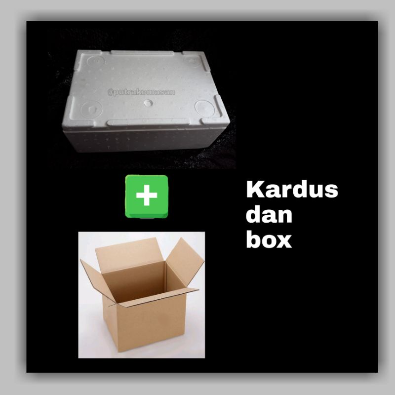 

Kardus dan styrofoam Tuna 40×26×17cm / Box Styrofoam Gabus kotak sterofom Dus