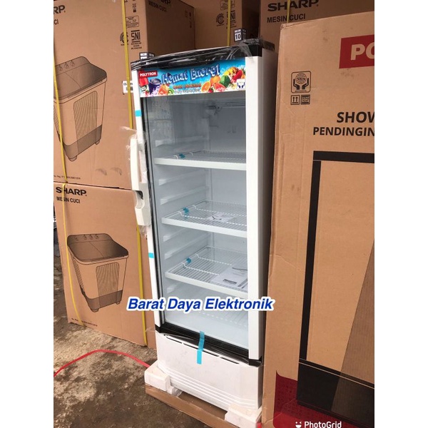 SHOWCASE POLYTRON SCN 180 LEMARI PENDINGIN MINUMAN KAPASITAS 200 LITER