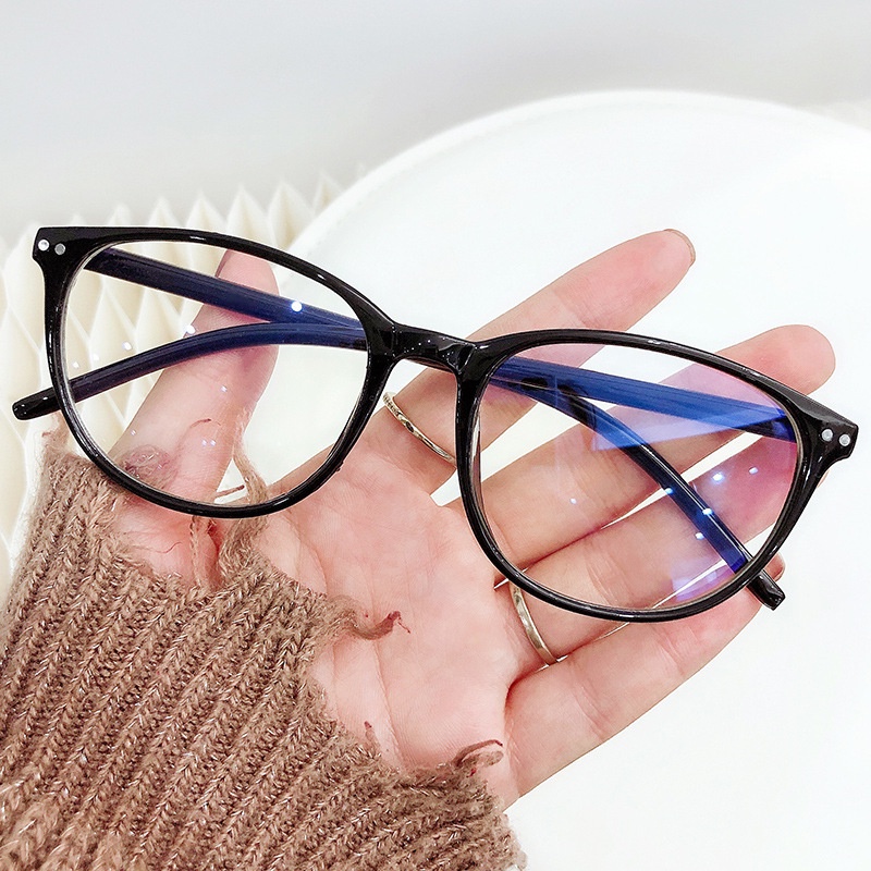 【0-600°Kacamata Myopia Anti Radiasi Dengan Power Frame 100 Untuk Pria Dan Wanita°150°200°250°300°350°400°