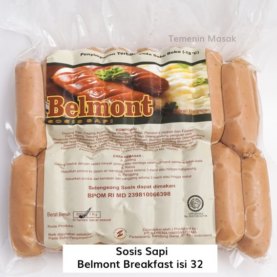 

Sosis sapi belmont breakfast isi 32