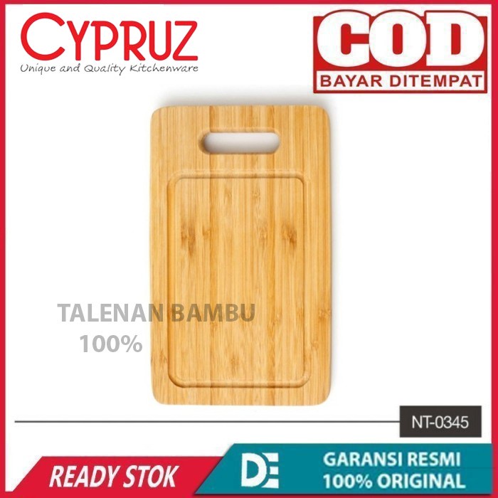 Cypruz Talenan Bambu Model persegi Ukuran 26x16x1.5cm Nt-0345