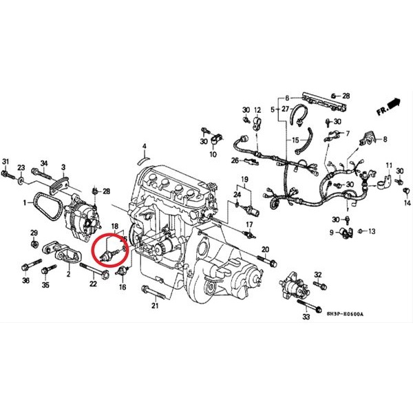 SWITCH FAN RADIATOR SWITCH OTOMATIS KIPAS RADIATOR ACCORD TUA