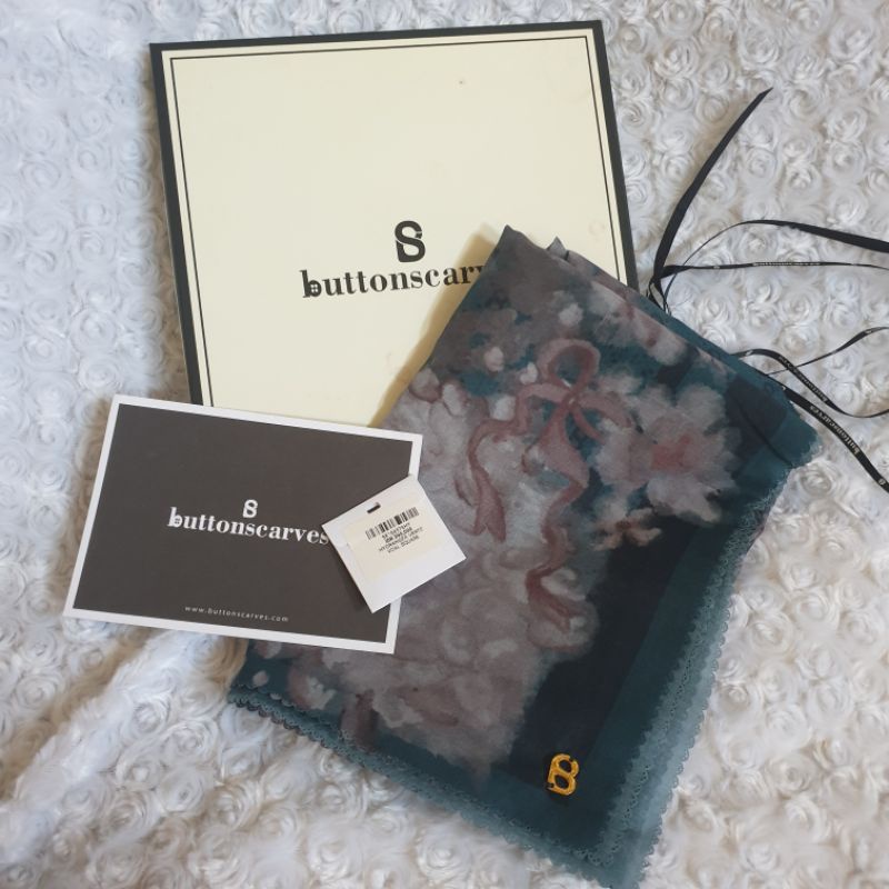 buttonscarves hydrangea verte