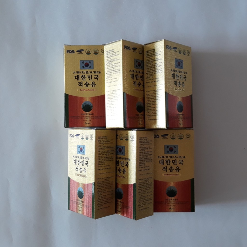 Redpine Korea 적송 ( Jeoksong ) Korea Redpine Needle Oil Capsule 6 pack (여섯팩 )