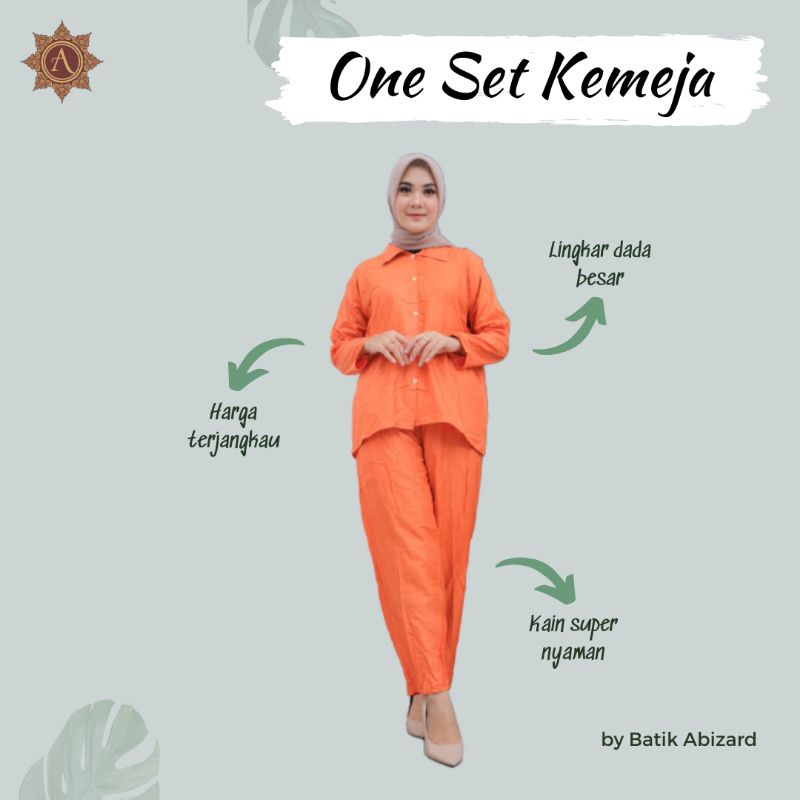 ONE SET POLOS / SETELAN RAYON BUSUI / ONE SET RAYON / SETELAN WANITA / SETELAN RAYON / SETCEL-2