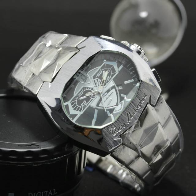 Jam Tangan Pria Lamborghini Rantai New Sporty