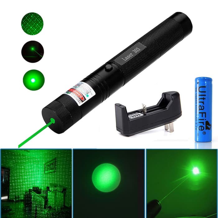 COD Green laser pointer 303 laser hijau Laser Presentasi Sinar Kuat jarak jauh