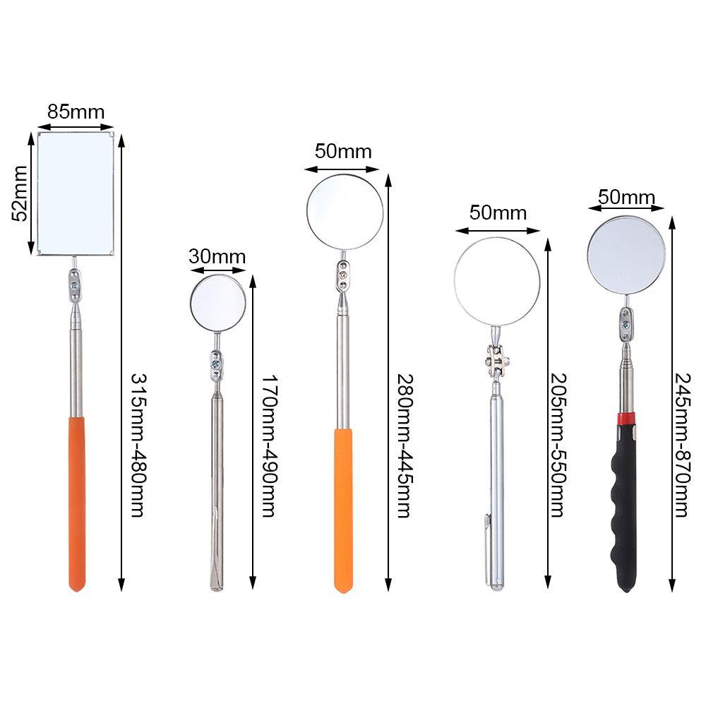 Pineapple Telescopic Inspection Portable Perbaikan Mekanik Mobil Cermin Bulat Car Tools360Ditarik