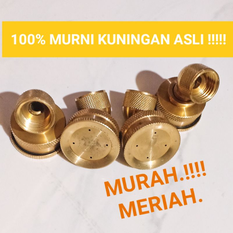 nosel-nozel-4lubang-sprayer-semprotan-kabut-elektrik kuningan bengkok