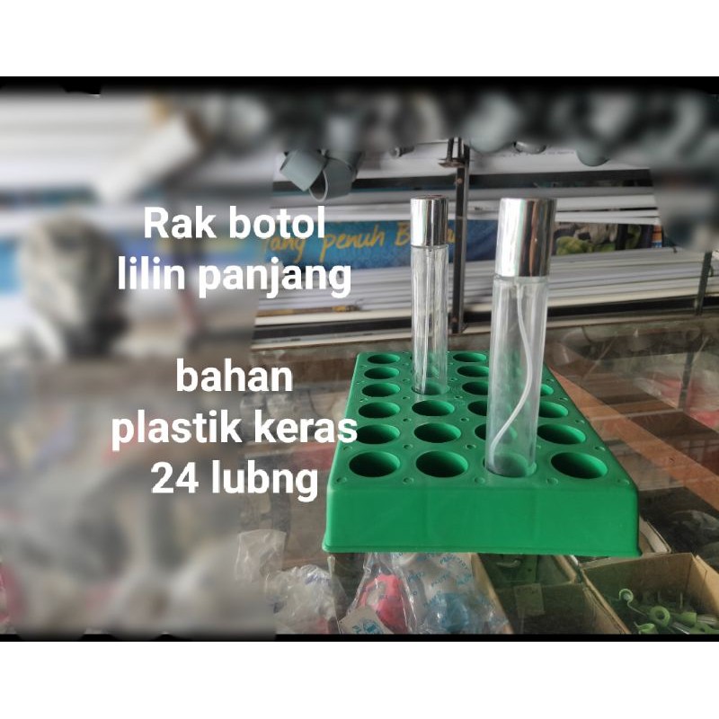 rak botol lilin ,tatakan parfum , rak botol