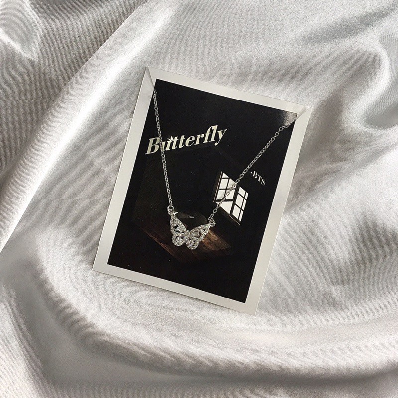 Inspired necklace by BTS's "Butterfly " | Kalung liontin Butterfly bts