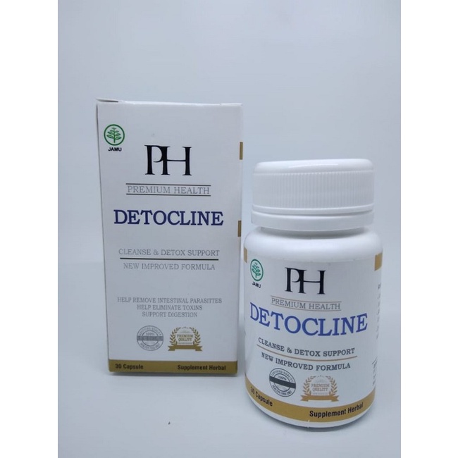 Detocline asli 100% original obat anti parasit alami suplemen detoxic anti parasit herbal ampuh