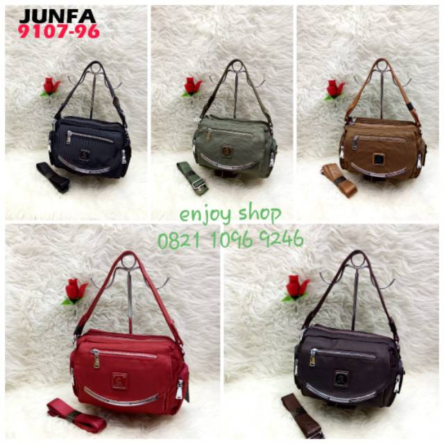 Tas Selempang Wanita Junfa kanvas 9107-96 original