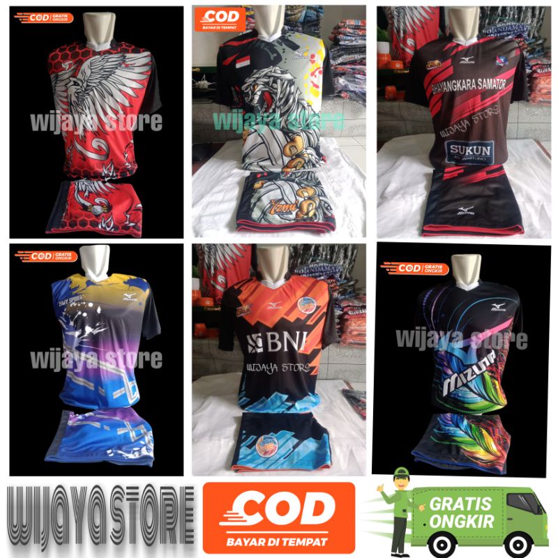 setelan jersey baju volly proliga printing