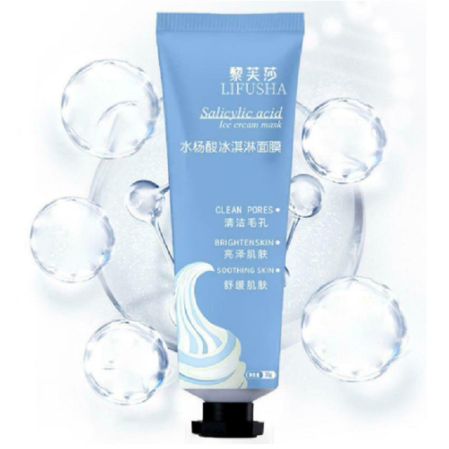 Masker Es Krim Salicylic Acid Ice Cream Mask