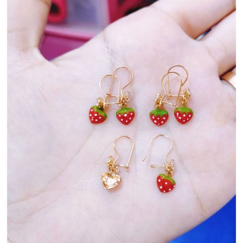 ANTING ANAK STOBERY PERAK 925 LAPIS MAS