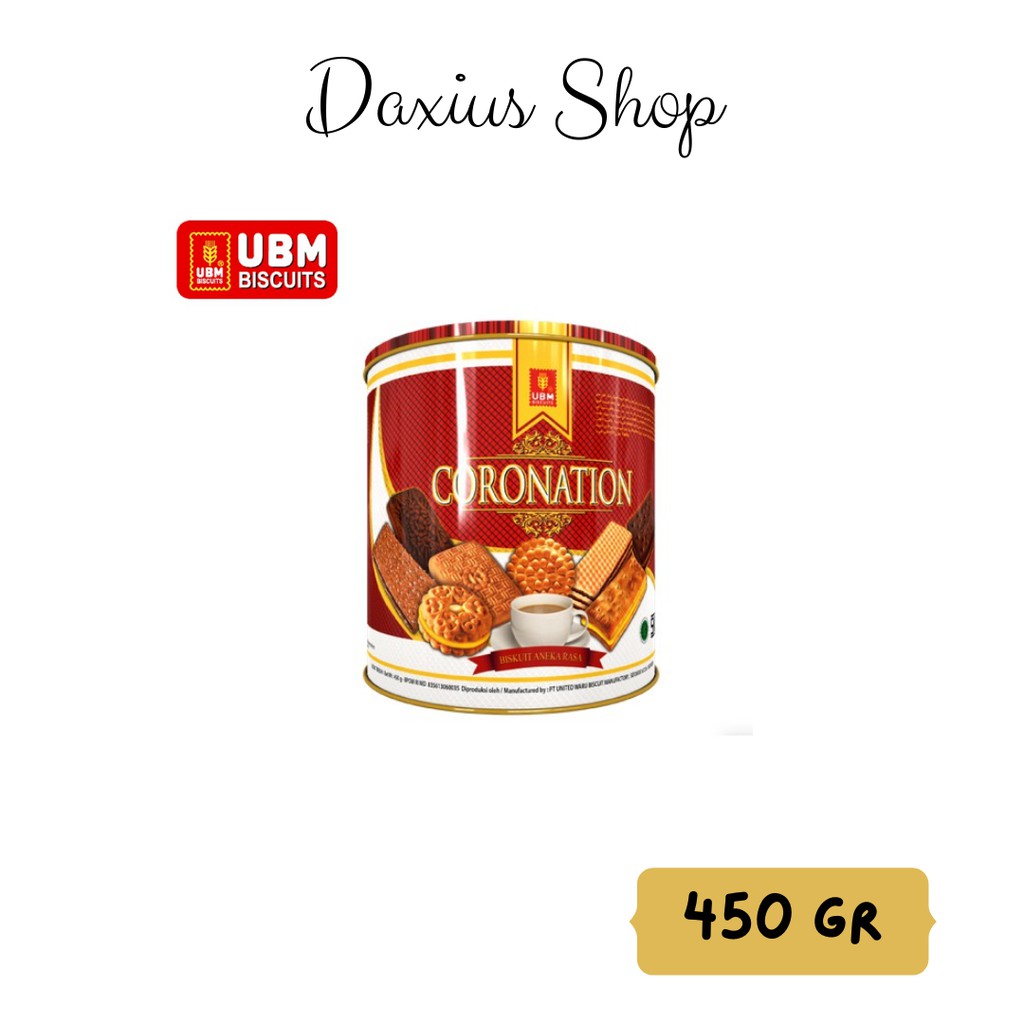 UBM Assorted Biscuit Coronation 450gr Biskuit Kaleng Promo