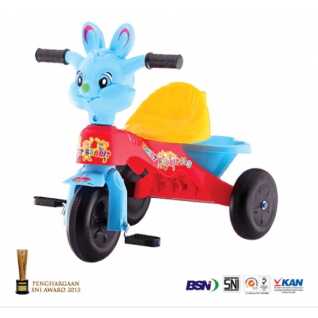 GOSEND SMG Tricycle plastik SFR 615 sepeda anak kelinci