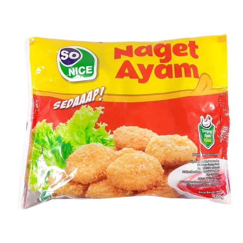 Jual So Nice Nugget Ayam 500gr Shopee Indonesia