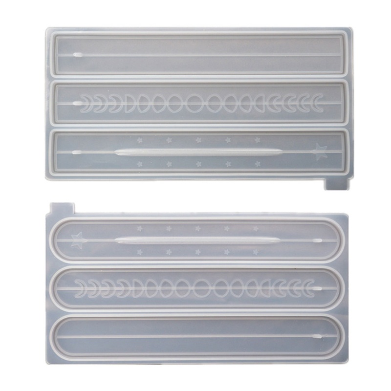 SIY  Catholic Incense Burners Sticks Holders Resin Molds Moon Phase Incense Box Mold