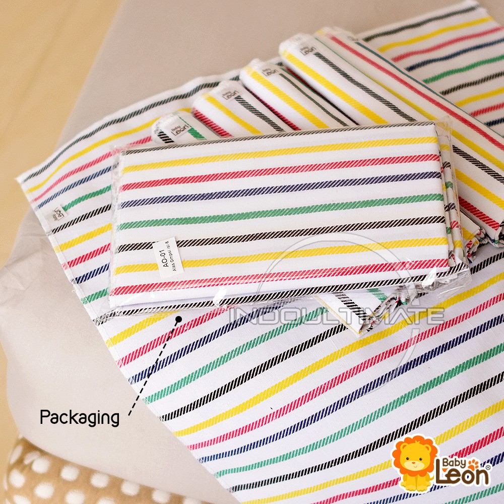 100% CEPAT SERAP COTTON Alas ompol bayi BABY LEON ukuran TERLENGKAP AO-01 BABY LEON  perlak alas tidur bayi popok bayi murah perlengkapan bayi lahir alas ompol lorek bayi lemek lurik katun AO-05 BABY STAR