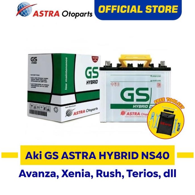 GS ASTRA Hybrid NS40 Aki Mobil Avanza, Rush, Carry, L-300, T-120SS