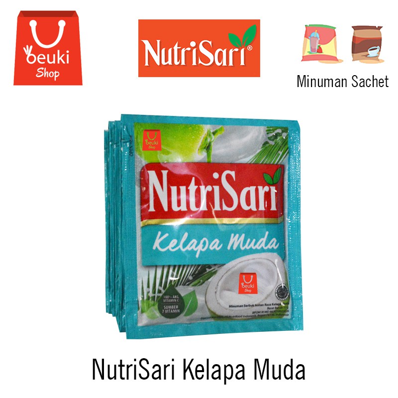 

NutriSari Kelapa Muda Minuman Serbuk Rasa Kelapa Muda Yang Menyegarkan - 10pcs x 11gr