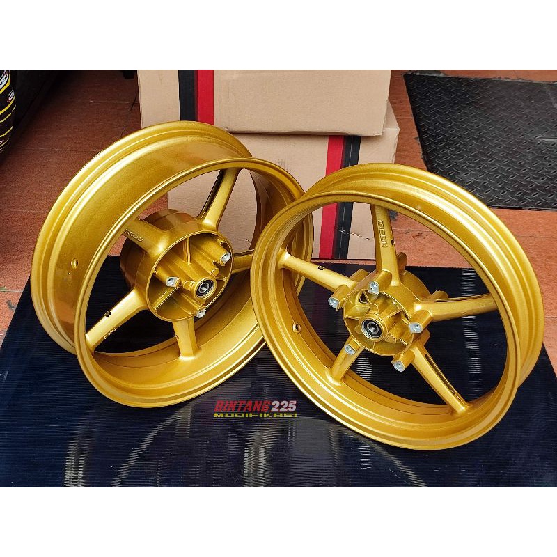 VELG ROSSI sanca R15 V3 R15 V4 VIXION R MT 15 XSR double disk depan 3.5in 5.0in VELG VROSSI SANCA R1