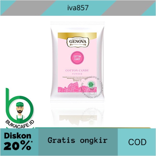 

PROMO Genova Cotton Candy 1 kg - Bubuk Minuman GRATIS ONGKIR