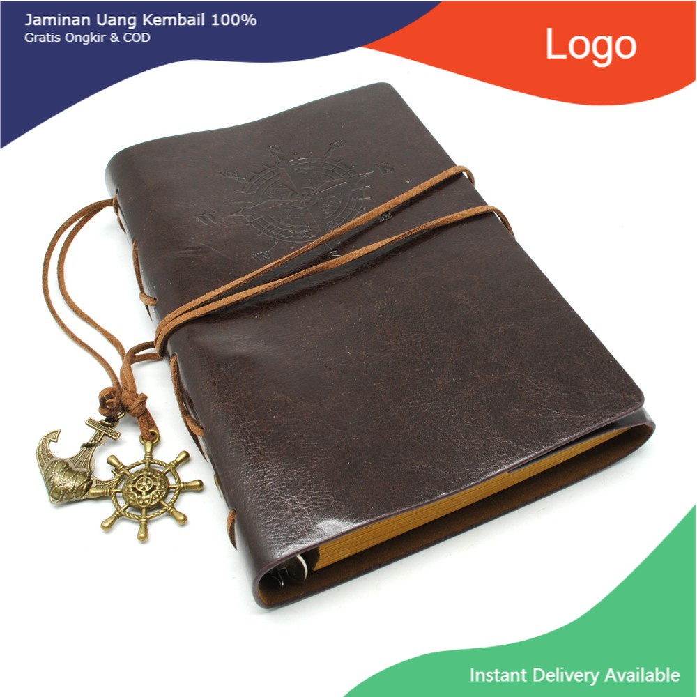 

Buku Catatan Kulit Retro pirate Kertas A5