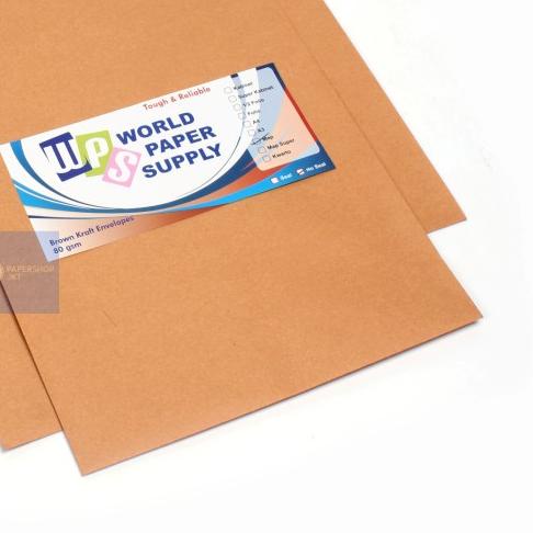 

♪ KHUSUS GOSEND! Amplop Coklat Ukuran Map WPS ( 27,5 x 37,5 cm ) ✻