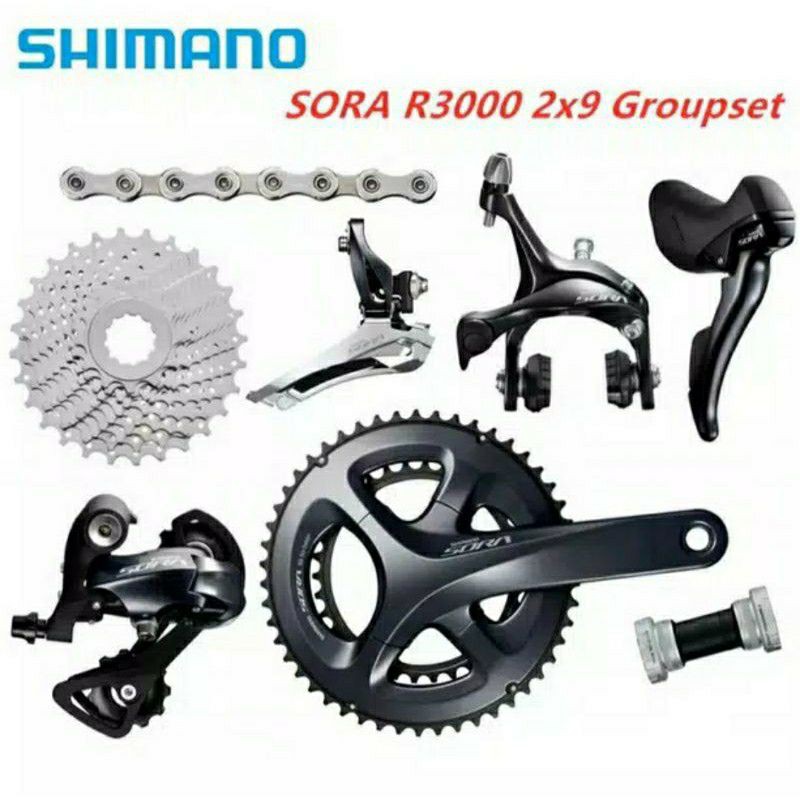 GROUPSET SHIMANO SORA R3000 (2X9 SPEED)