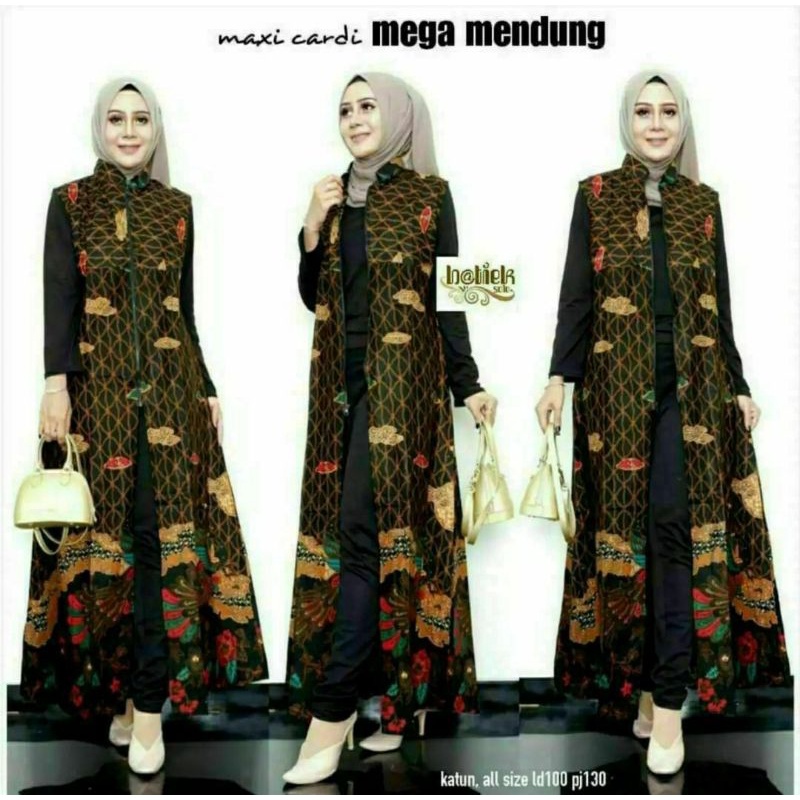 Outer batik JUMBO ld 110cm motif terbaru longcardi terlaris ld 120 Outer Batik Wanita