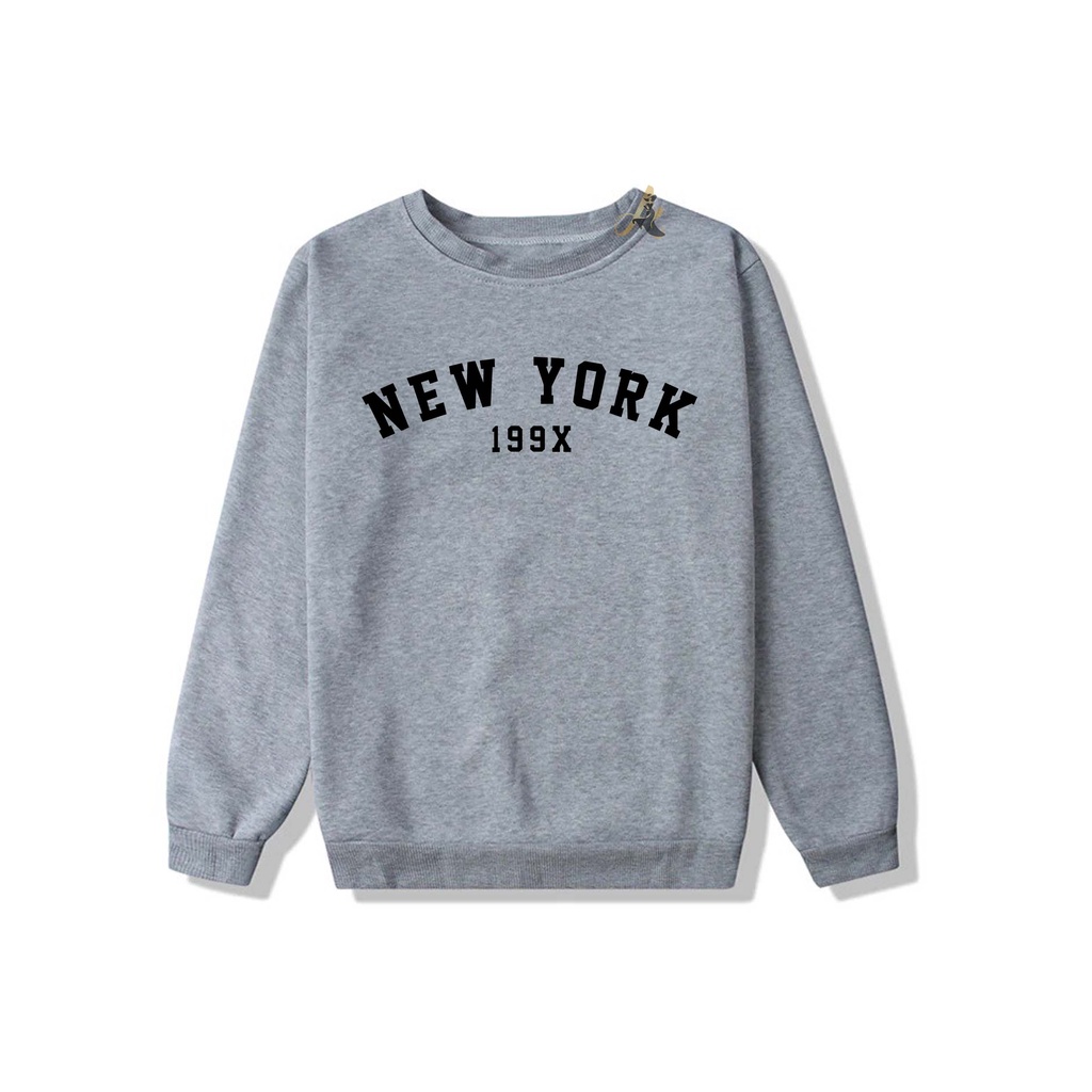 Sweater crewneck NEW YORK sweater Pria dan wanita  distro polos