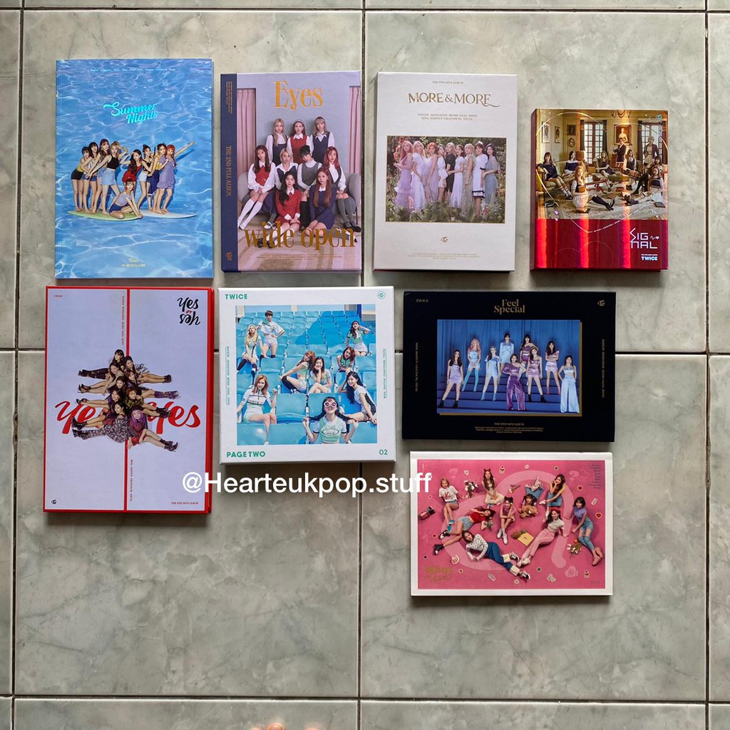 TWICE ALBUM ONLY FEEL SPECIAL MORE&MORE EYES WIDE OPEN YES OR YES SUMMER NIGHT WHAT IS LOVE SIGNAL