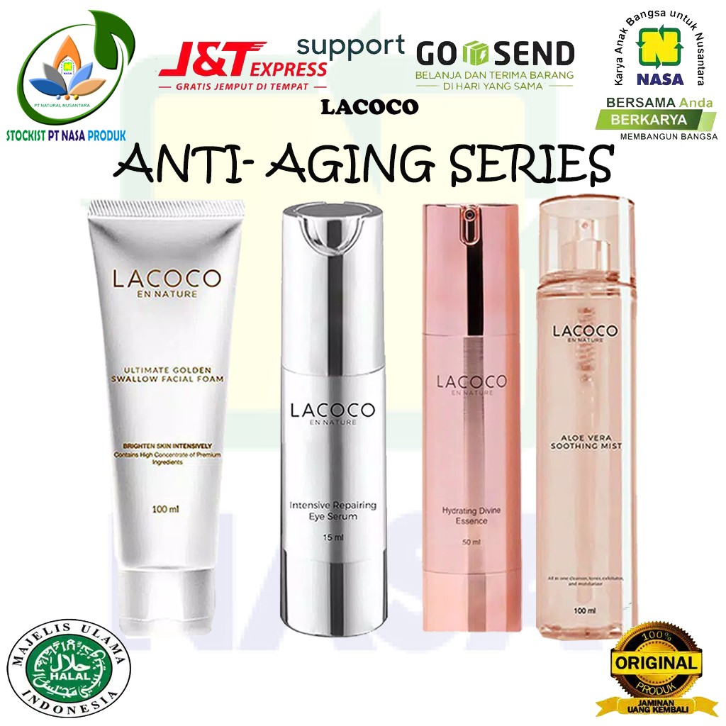 Lacoco Beauty Care Original Anti Aging Original Series (AV mist, HDE, Eye serum, GS foam, WG Mask)