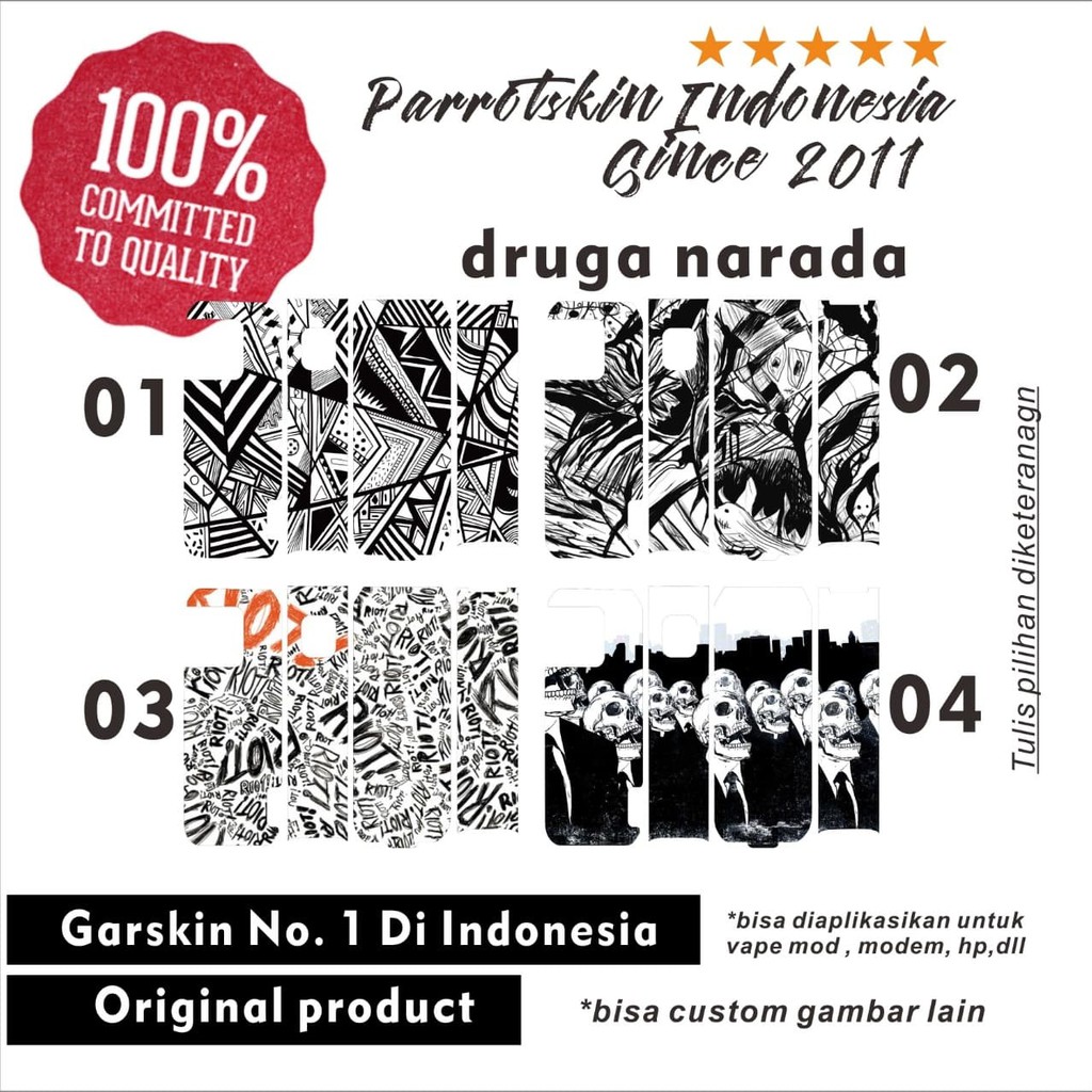 Garskin skin narada black white Edition sticker