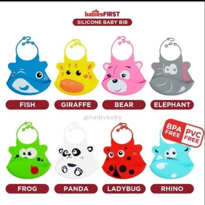 BABIES FIRST SILICONE BABY BIB 6M+ / BF901