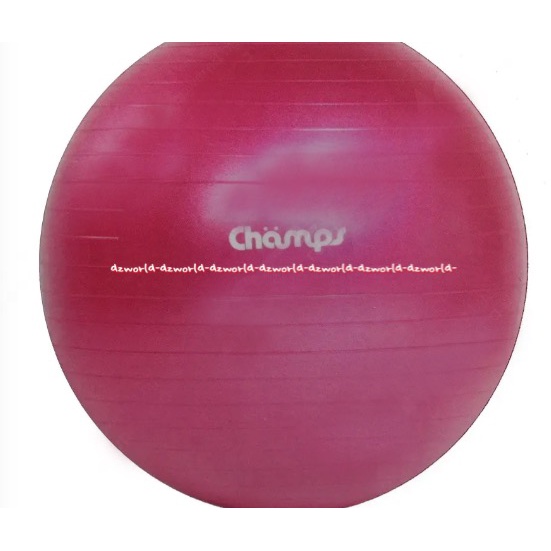 Champs Fitness Training Anti Burst Gym Ball 75cm Champ Camps Bola Untuk Yoga Gym Pink Balls Bola