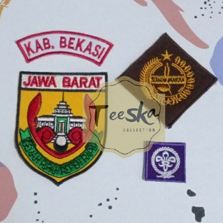 Jual Set Atribut Seragam Pramuka Logo Tunas Kelapa dan Wosm, Logo ...
