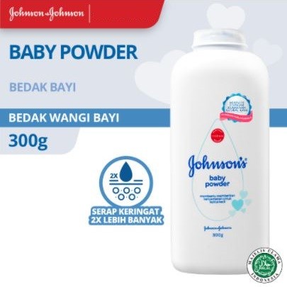 [ 300 GR ] JOHNSON'S BABY POWDER - BEDAK BAYI JOHNSON BABY BPOM - Putih